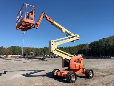 2015 JLG 450AJ 45' 4WD Diesel Articulating Boom Lift Man Aerial Platform bidadoo