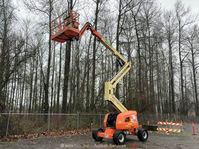 2017 JLG 450AJ 45' Articulating Boom Lift Man Aerial Platform Kubota bidadoo