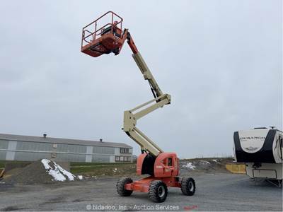 2015 JLG 450AJ 45' 4WD Diesel Articulating Boom Lift Aerial Platform bidadoo