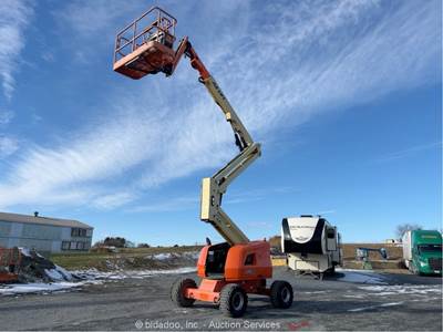 2015 JLG 450AJ 45’ 4WD Diesel Articulating Boom Lift Man SkyPower Jib bidadoo