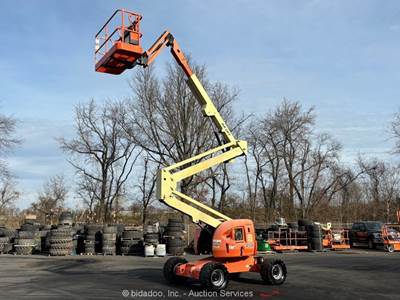 2014 JLG 450AJ 45' 4WD Diesel Articulating Boom Lift Man Aerial Platform bidadoo