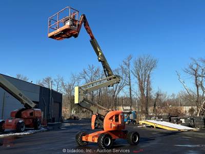 2015 JLG 450AJ 45’ 4WD Diesel Articulating Boom Lift Man Aerial Platform bidadoo