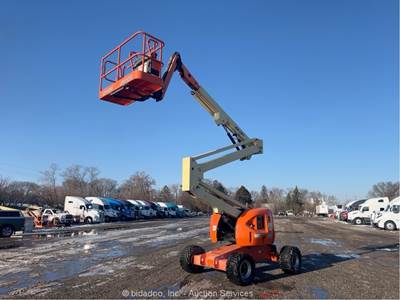 2015 JLG 450AJ 45’ 4WD Diesel Articulating Boom Lift Man Aerial SkyPower bidadoo