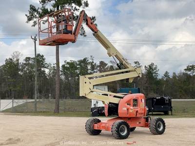 2015 JLG 450AJ 45’ 4WD Diesel Articulating Boom Lift Man Aerial Platform bidadoo