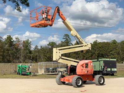 2015 JLG 450AJ 45' 4WD Diesel Articulating Boom Lift Man Aerial Platform bidadoo
