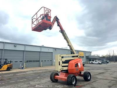 2016 JLG 450AJ 45' 4WD Diesel Articulating Boom Lift Man Aerial Platform bidadoo