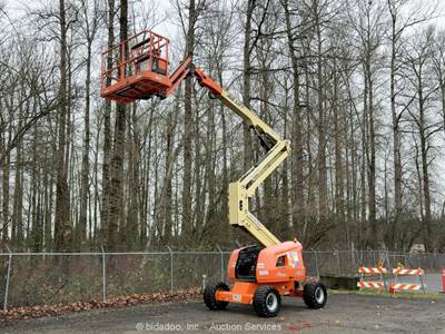 2017 JLG 450AJ 45' 4WD Diesel Articulating Boom Lift Man Aerial SkyPower bidadoo