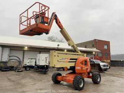 2014 JLG 450AJ 45' 4WD Diesel Articulating Boom Lift Man Aerial Platform bidadoo