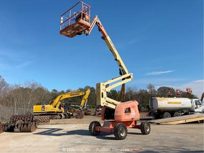 2016 JLG 450AJ 45' 4WD Diesel Articulating Boom Lift Man Aerial bidadoo