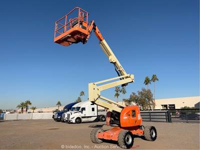 2015 JLG 450AJ 45' 4WD SkyPower Diesel Articulating Boom Lift Man Aerial bidadoo