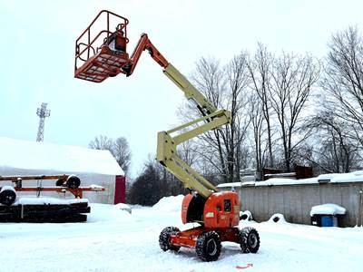 2011 JLG 450AJ 45' 4WD Dual Fuel Articulating Boom Lift Man Aerial bidadoo