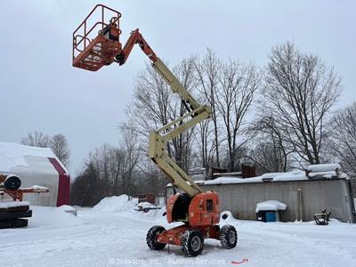 2012 JLG 450AJ 45' 4WD Articulating Boom Lift Man Aerial Platform D/F bidadoo
