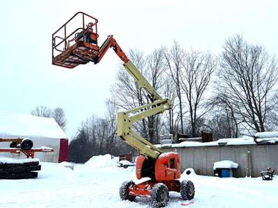 2012 JLG 450AJ 45' 4WD Dual Fuel Articulating Boom Lift Man Aerial bidadoo