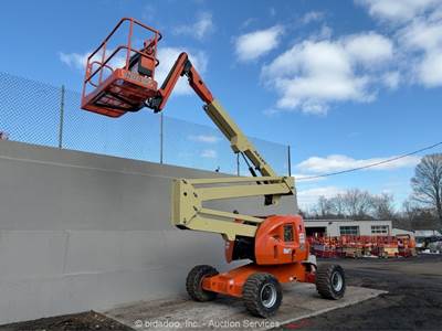 2014 JLG 450AJ 45' 4WD Diesel Articulating Boom Lift Man Aerial Platform bidadoo