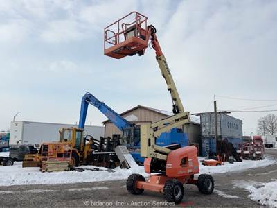 2016 JLG 450AJ 45' 4WD Diesel Articulating Boom Lift Man Aerial Platform bidadoo
