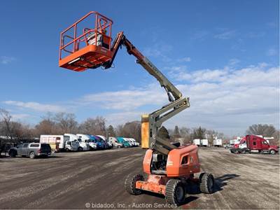 2015 JLG 450AJ 45' 4WD Dual Fuel Articulating Boom Lift Man Aerial bidadoo