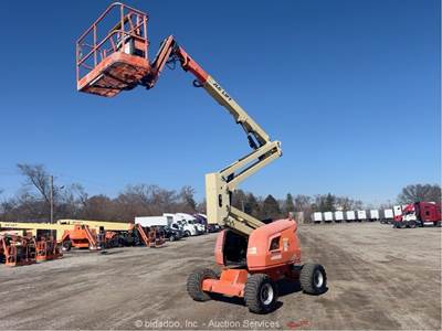 2016 JLG 450AJ 45' 4WD Diesel Articulating Boom Lift Man Aerial Platform bidadoo