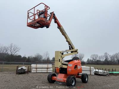 2015 JLG 450AJ 45’ 4WD Articulating Boom Lift Aerial Mobile Platform Jib bidadoo