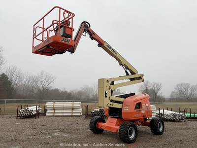 2015 JLG 450AJ 45’ 4WD Dual Fuel Articulating Boom Lift Man Aerial bidadoo