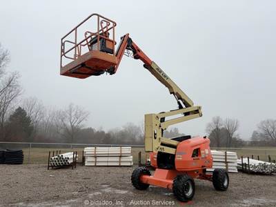 2015 JLG 450AJ 45’ 4WD Diesel Articulating Boom Lift Man Aerial Platform bidadoo