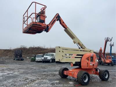 2014 JLG 450AJ 45' 4WD Diesel Articulating Boom Lift Man Aerial Platform bidadoo