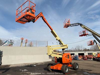 2012 JLG 450AJ 45' 4WD Diesel Articulating Boom Lift Man Aerial Platform bidadoo
