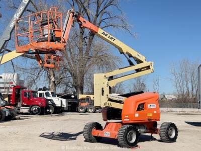 2015 JLG 450AJ 45' 4WD Dual Fuel Articulating Boom Lift Man Aerial bidadoo