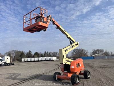 2015 JLG 450AJ 45' 4WD Dual Fuel Articulating Boom Lift Man Aerial bidadoo