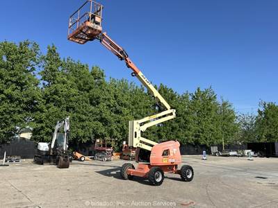 2017 JLG 450AJ 45' 4WD Diesel Articulating Boom Lift Man Aerial Platform bidadoo