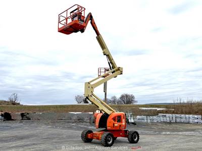 2014 JLG 450AJ 45' 4WD Diesel Articulating Boom Lift Man Aerial Platform bidadoo