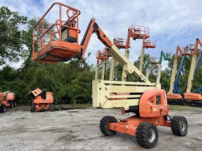 2015 JLG 450AJ 45' 4WD Diesel Articulating Boom Lift Man Aerial Platform bidadoo
