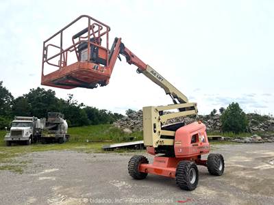 2015 JLG 450AJ 45' 4WD Diesel Articulating Boom Lift Man Aerial Skypower bidadoo