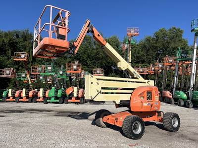 2015 JLG 450AJ 45' 4WD Diesel Articulating Boom Lift Man Aerial Platform bidadoo