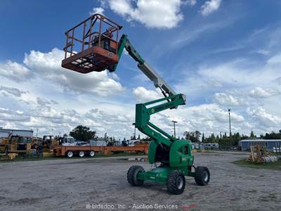 2014 JLG 450AJ 45' 4WD Diesel Articulating Boom Lift Man Aerial Platform bidadoo