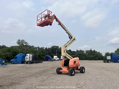 2016 JLG 450AJ 45' 4WD Diesel Articulating Boom Lift Man Aerial Platform bidadoo
