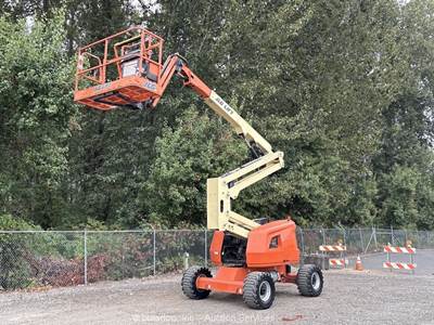 2018 JLG 450AJ 45' 4WD Dual Fuel Articulating Boom Lift Platform Aerial bidadoo