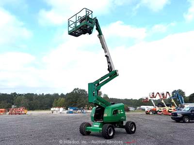 2015 JLG 450AJ 45' D/F 4WD Articulating Boom Lift Man Aerial Platform bidadoo