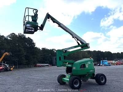 2015 JLG 450AJ 45' 4x4 Dual Fuel Articulating Boom Lift Man Aerial bidadoo