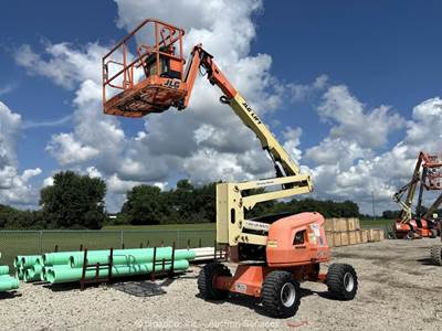 2016 JLG 450AJ 45’ 4WD Dual Fuel Articulating Boom Lift Aerial Platform bidadoo