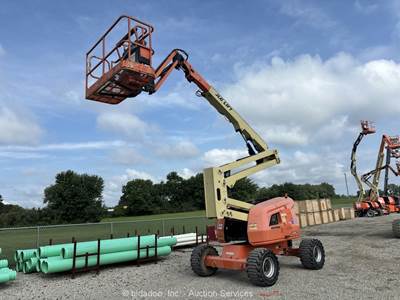 2016 JLG 450AJ 45’ 4WD Diesel Articulating Boom Lift Man Aerial Platform bidadoo