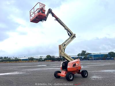 2016 JLG 450AJ 45’ 4WD Diesel Articulating Boom Lift Man Aerial Platform bidadoo