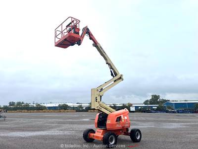 2016 JLG 450AJ 45' 4WD Diesel Articulating Boom Lift Man Aerial Platform bidadoo