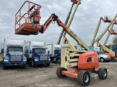 2017 JLG 450AJ 45' 4WD Diesel Articulating Boom Lift Man Aerial Platform bidadoo
