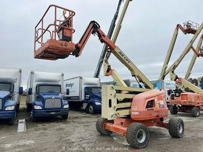 2016 JLG 450AJ 45' 4WD Diesel Articulating Boom Lift Man Aerial Platform bidadoo