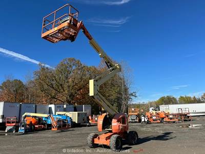 2012 JLG 450AJ 45' 4WD Diesel Articulating Boom Lift Man Aerial Platform bidadoo
