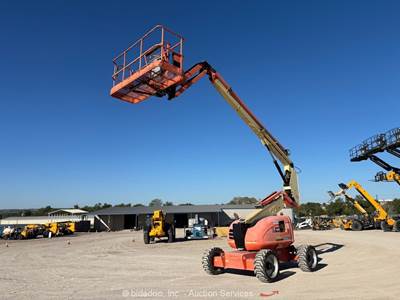 2018 JLG 600AJ 60’ 4WD Diesel Articulating Boom Lift Man Aerial Platform bidadoo