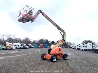 2014 JLG 600AJ 60' 4WD Diesel Articulating Boom Lift Man Aerial SkyPower bidadoo