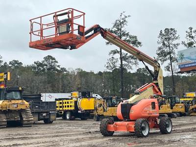 2007 JLG 600AJ 60' 4WD Diesel Articulating Boom Lift Man Aerial SkyPower bidadoo