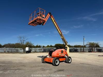 2017 JLG 600AJ 60' 4WD Diesel Articulating Boom Lift Man Aerial Platform bidadoo