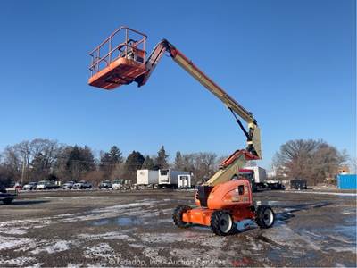 2014 JLG 600AJ 60' 4WD Diesel Articulating Boom Lift Man Aerial Hyd Jib bidadoo